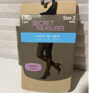 Secret Treasures 1 pair size 2 Control Top Tights Chino Brand New!